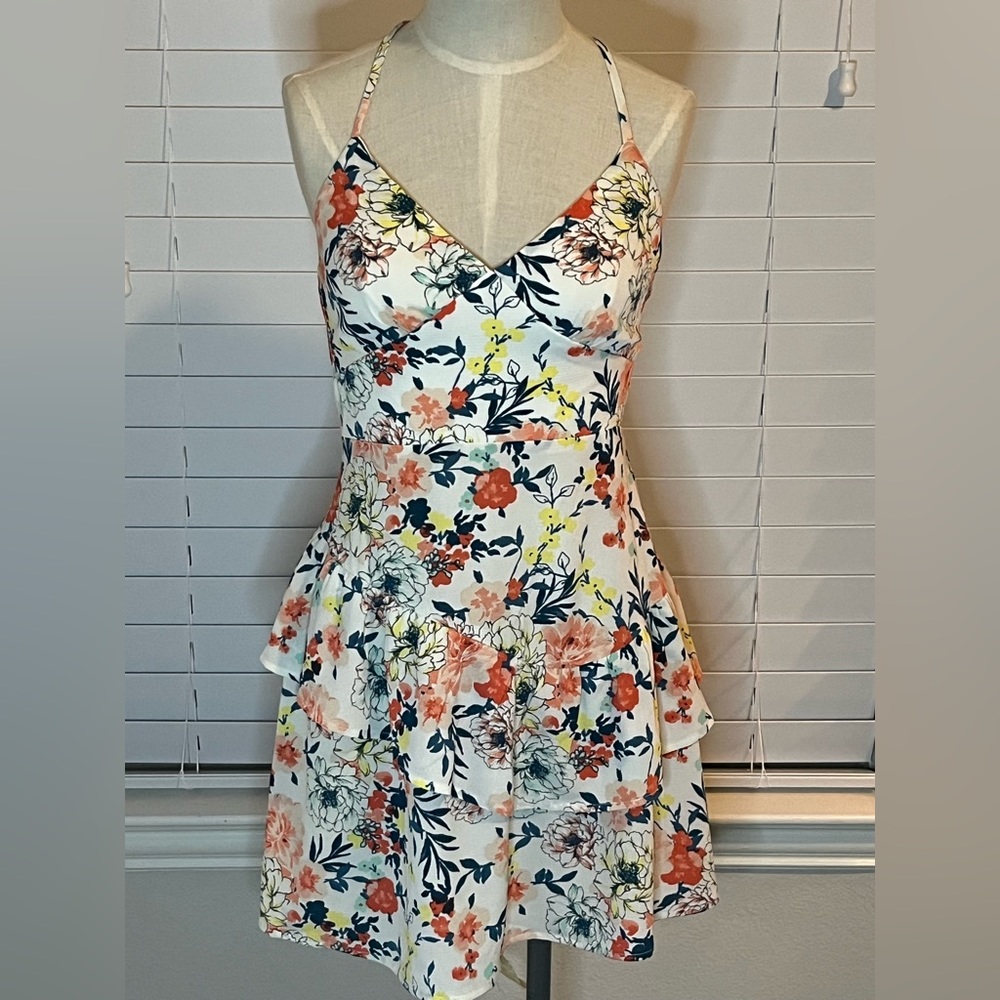 City Studio Foral Print Fit and Flare Dress - Picture 1 of 3